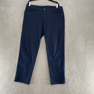 Lululemon ABC Pants Mens 38x30 Blue Stretch 5 Pocket Chino Straight Golf Office